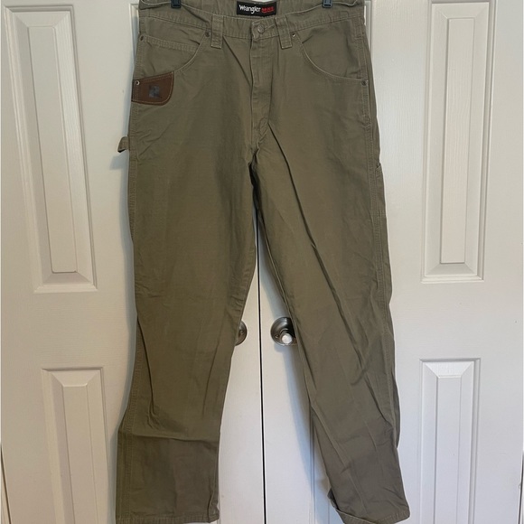 Wrangler Other - Wrangler Riggs Work Wear Tan Carpenter Pants, Mens Size 34x34,